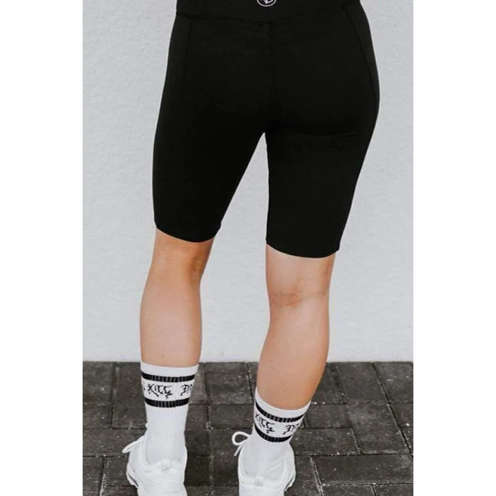 Celestial Bodiez NWT OG High Rise Bike Short in ‘Lunar Black’ Size Small Black - Image 2