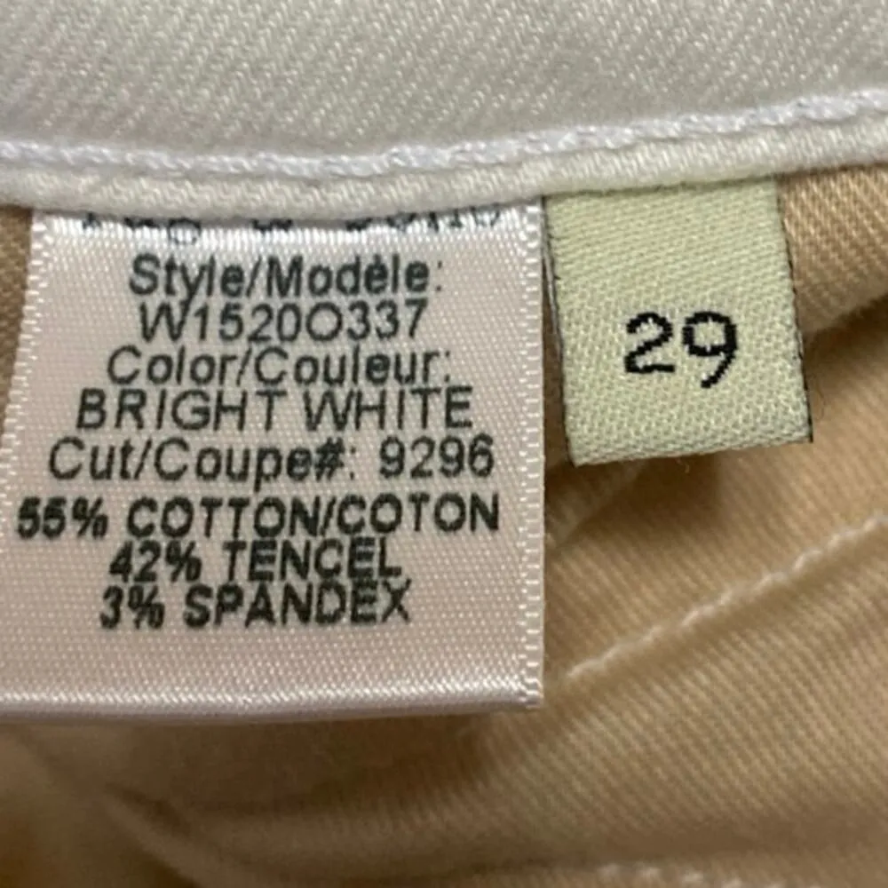 Rag & Bone Women's White Skinny Leg Mid Rise Zipper Biker Denim Jeans Pants 29 - Image 6