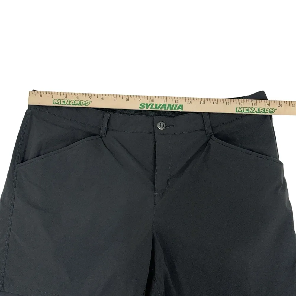 Patagonia Women's Shorts Size 16 Skyline Traveler Stretchy Nylon Hiking Charcoal - Image 6