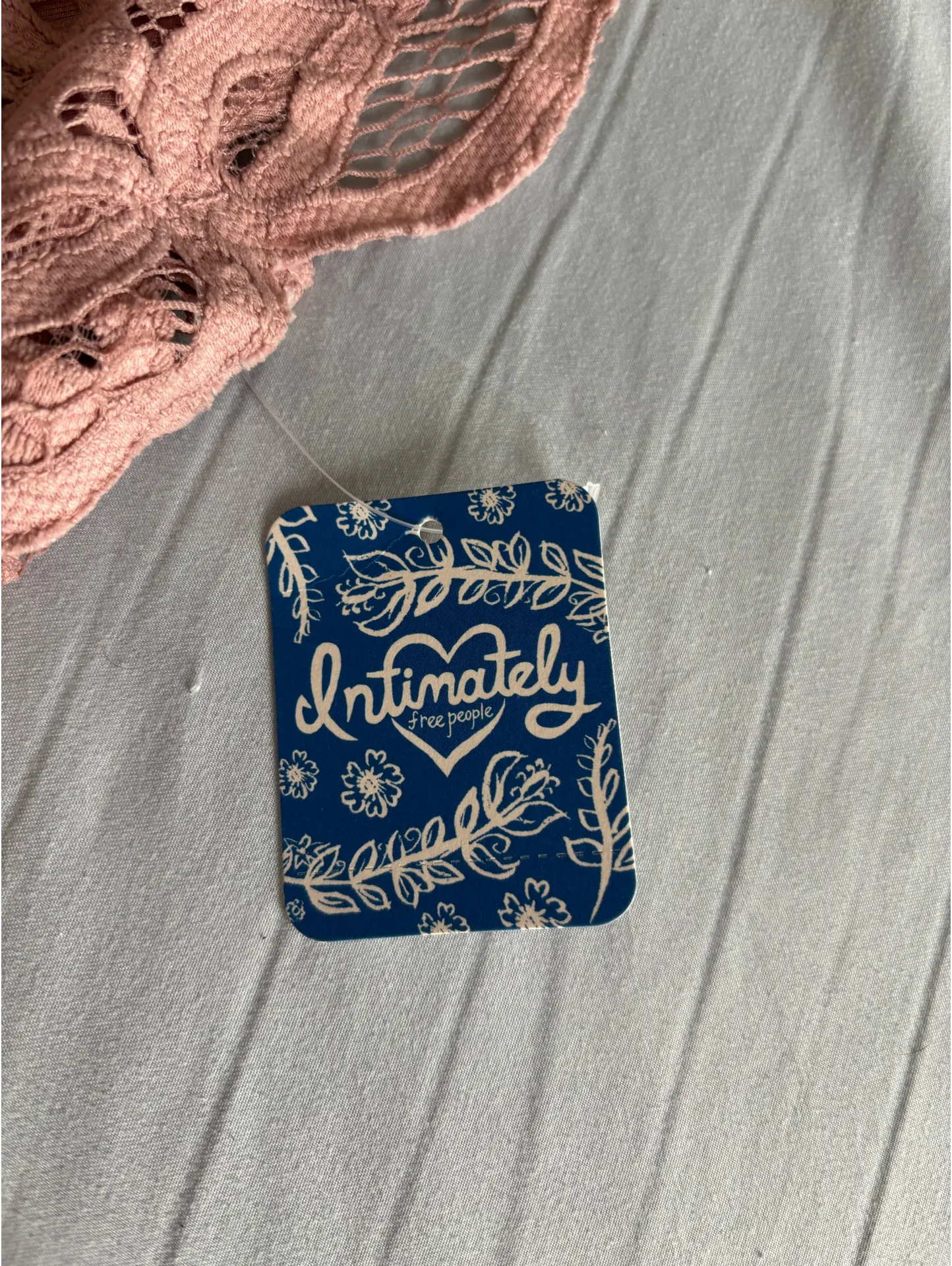 Free People Intimately Adella lace top mauve  - Image 3