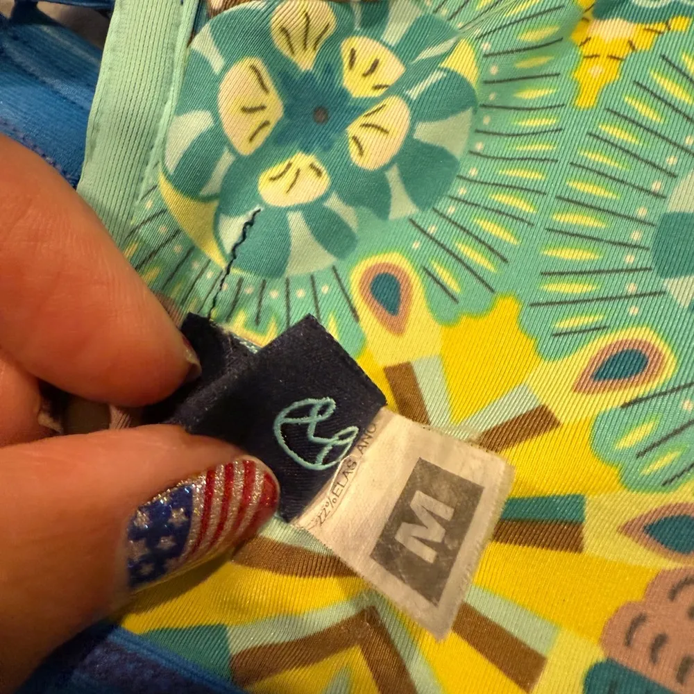 Colorful Patterned Bikini Top maaji M - Image 4