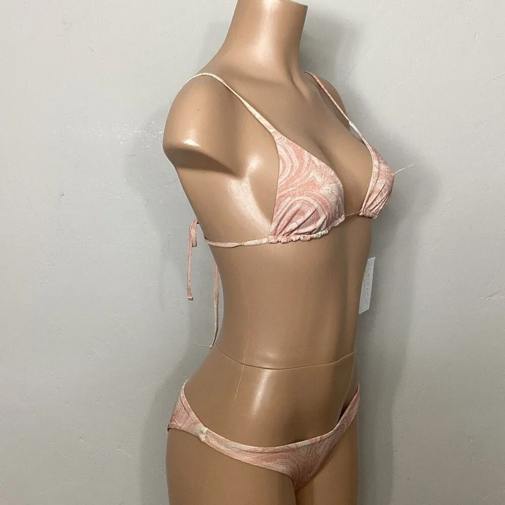 New. L*SPACE metallic swirl bikini set. Retails $198 small - Image 3