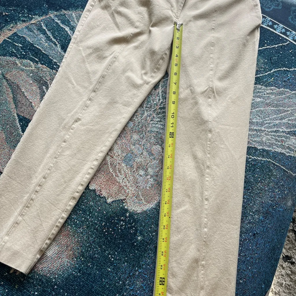 J. Jill Tan Straight Leg Pants with Tailored Design Stretch Fit High Waist SZ 10 - Image 11