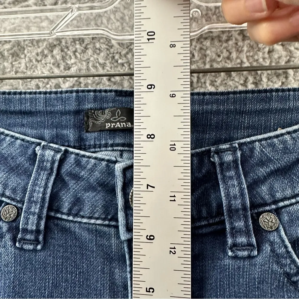 PrAna Kayla Jeans Mid Rise Skinny Organic Cotton Dark Wash Women 's 0/25 x 31 - Image 8