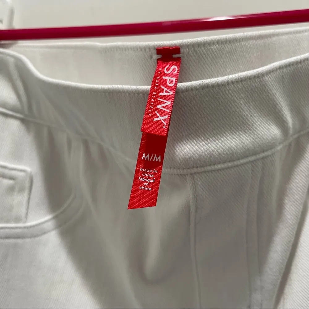 Spanx White Jean-ish Ankle Leggings Size Medium - Image 6