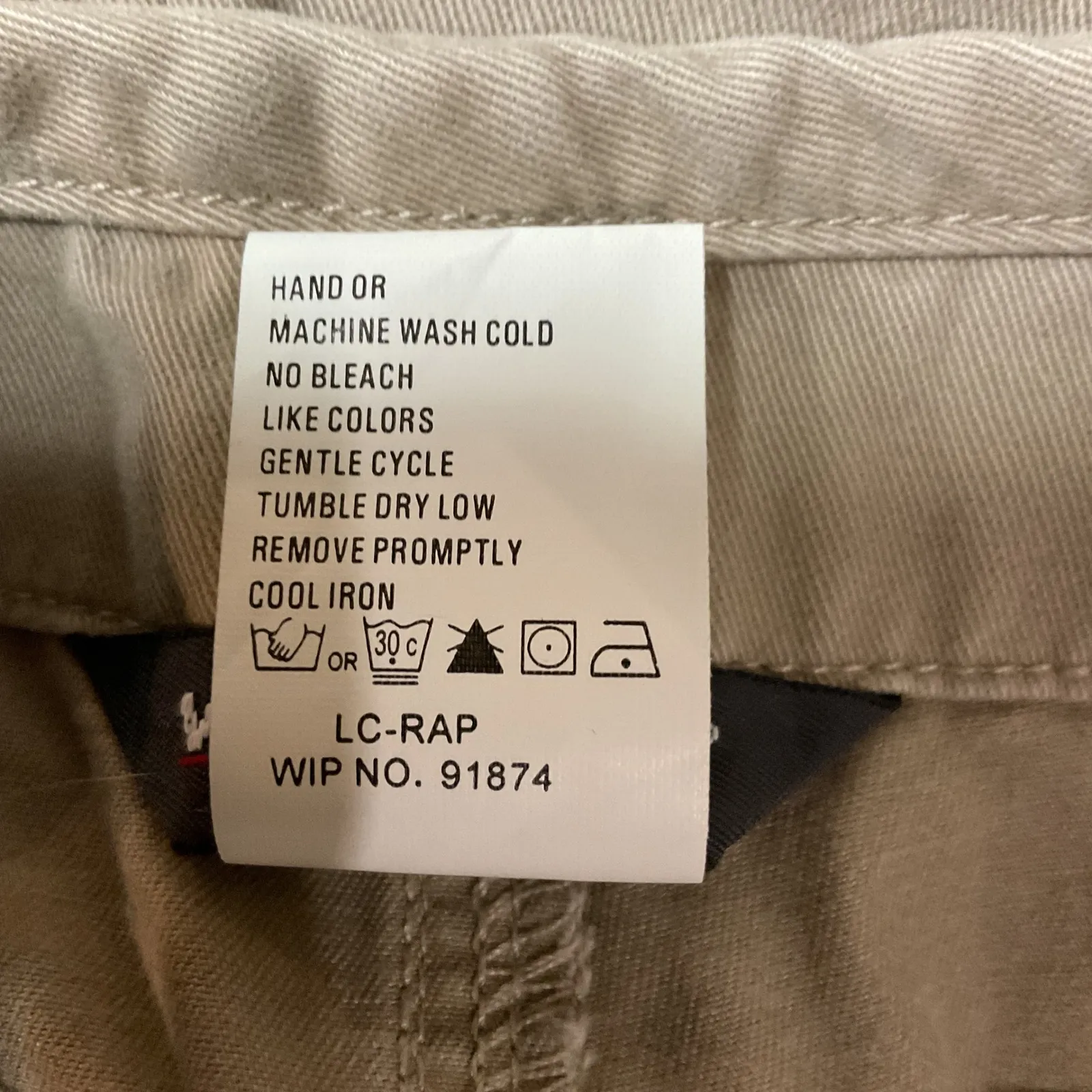 Woolrich The Original Outdoor Khaki Straight Pants Cuffed Ankle Casual‎ Sz 16 - Image 6