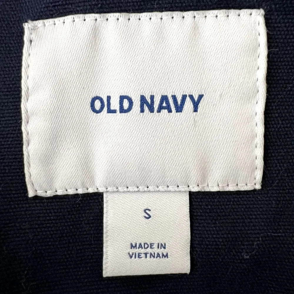 Old Navy Blue Full Zip Utility Jacket - Image 6