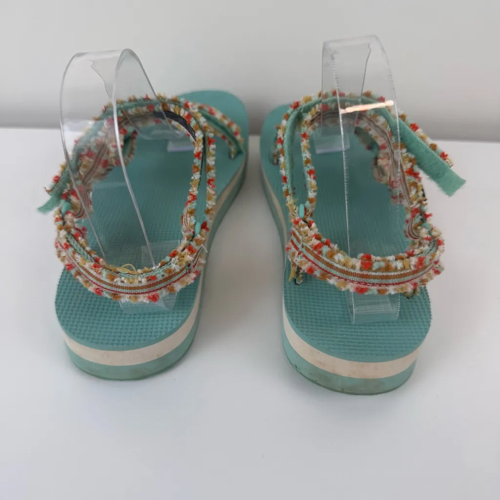 Teva Women’s Midform Fray Teal Multicolor Size 5 - Image 5