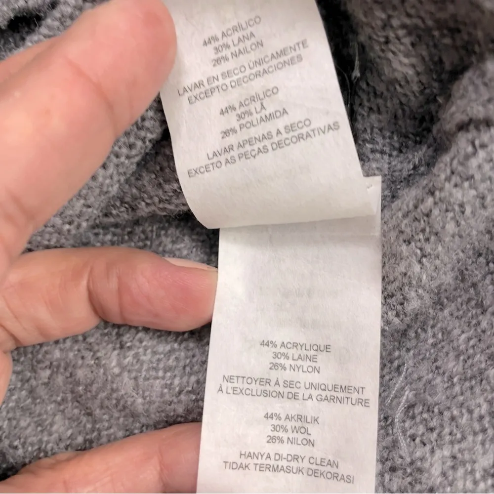 Armani Exchange Gray and Pearl Sweater size SP - Image 8