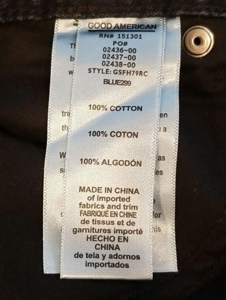 💕GOOD AMERICAN💕 Frayed Hem Denim Miniskirt NWT - Image 11