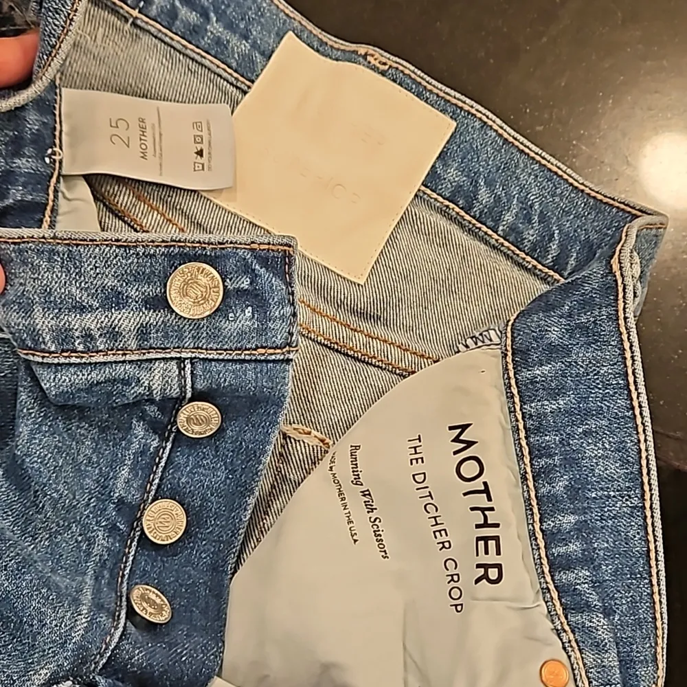 💕MOTHER SUPERIOR💕 The Ditcher Crop Jeans ~ Running With Scissors 25 NWT - Image 15