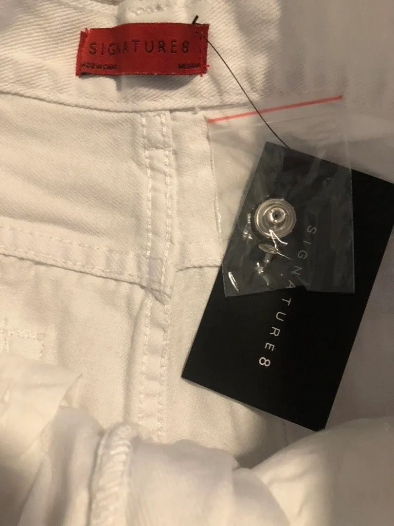 Boutique High Waisted White Shorts - Image 4