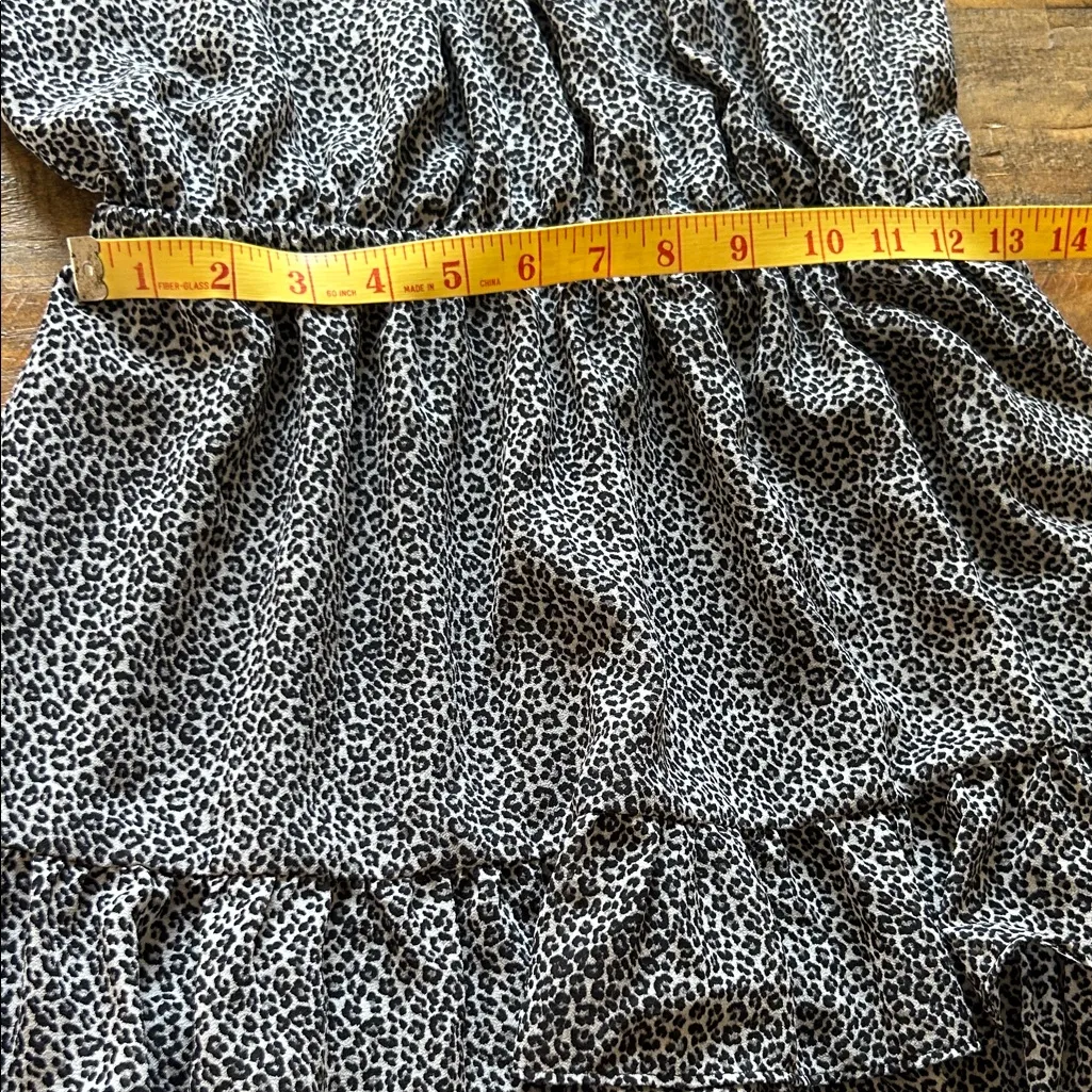 MICHAEL Michael Kors Black and White Tiered Mini Dress - Image 6