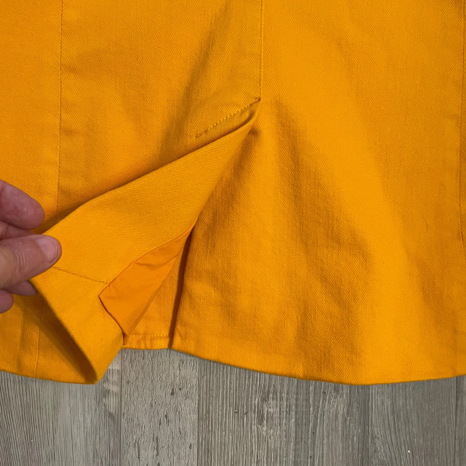 NWT Alice + Olivia Macey Notch Lapel Orange Tangerine Blaze size 12 - Image 13