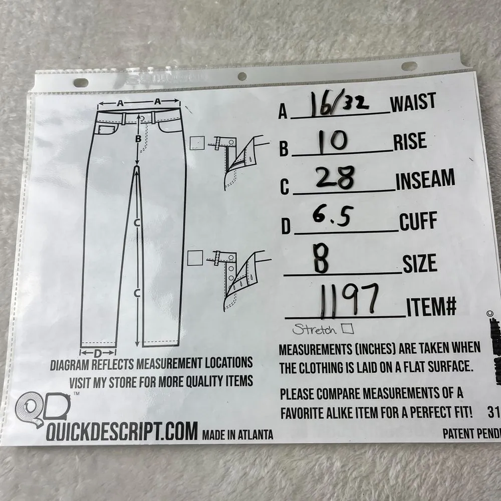 American‎ Eagle Tomgirl Jeans Womens 8 Blue Button Fly Distressed Patched Denim - Image 3