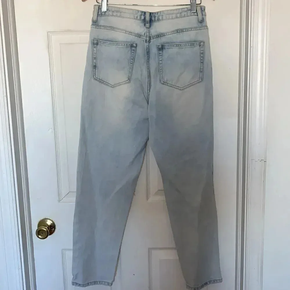 Nasty Gal Redial Distressed Mom Jeans Size 6 - Image 2
