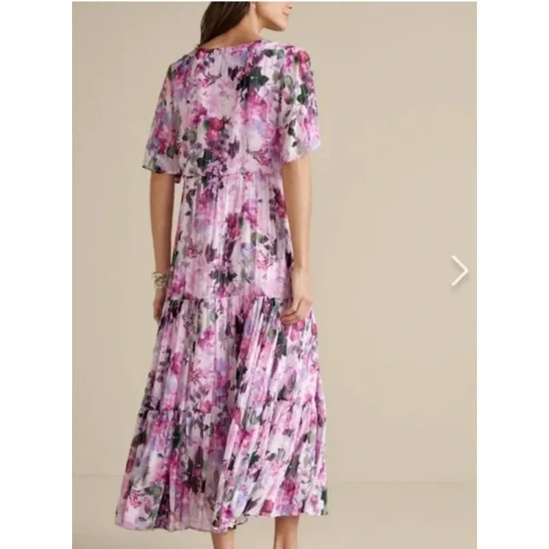 Soft Surroundings Floral Maxi Dress Flowy Romantic Boho Cottagecore XL - Image 11