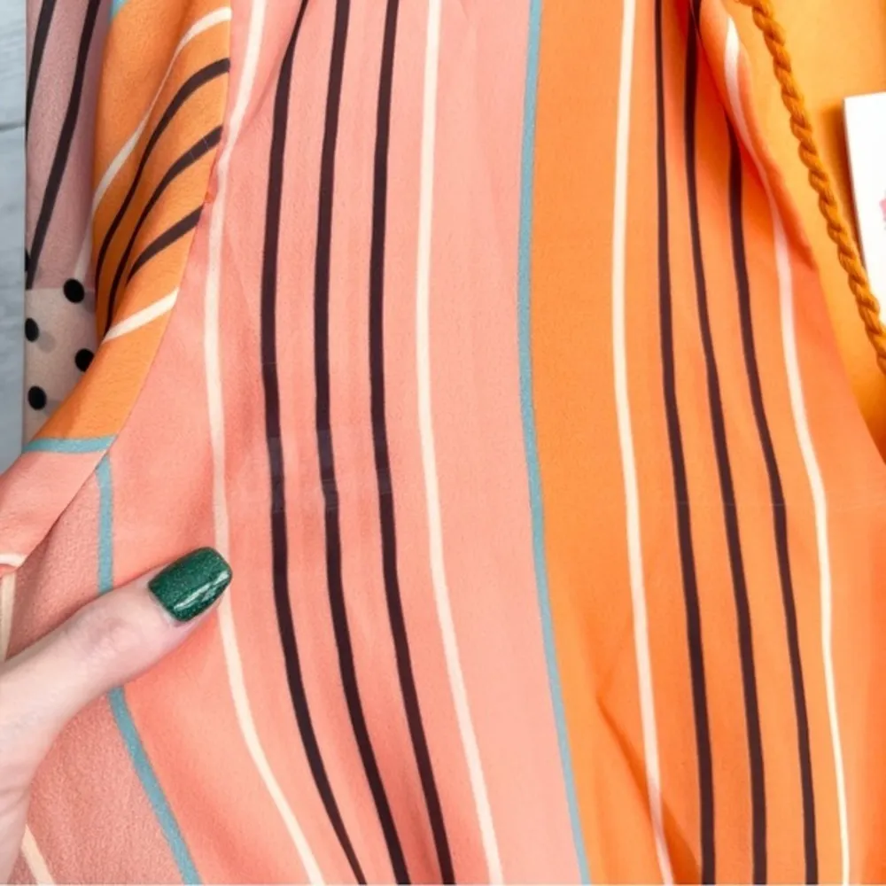 Raga Multi Print Flutter Sleeve A Line Dress - Image 10