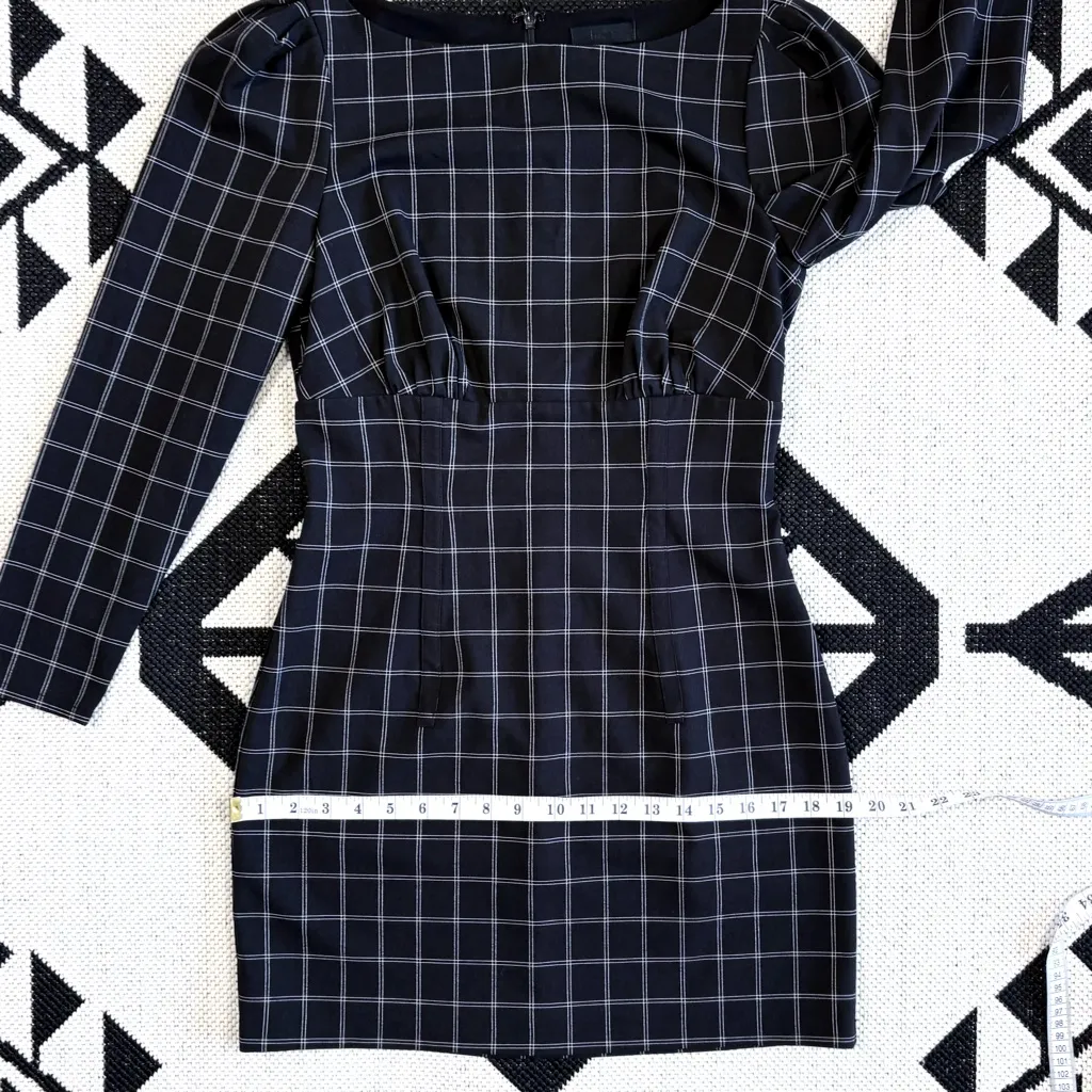 H:ours x Revolve Shae Mini Dress in Black & White
Plaid Medium - Image 8