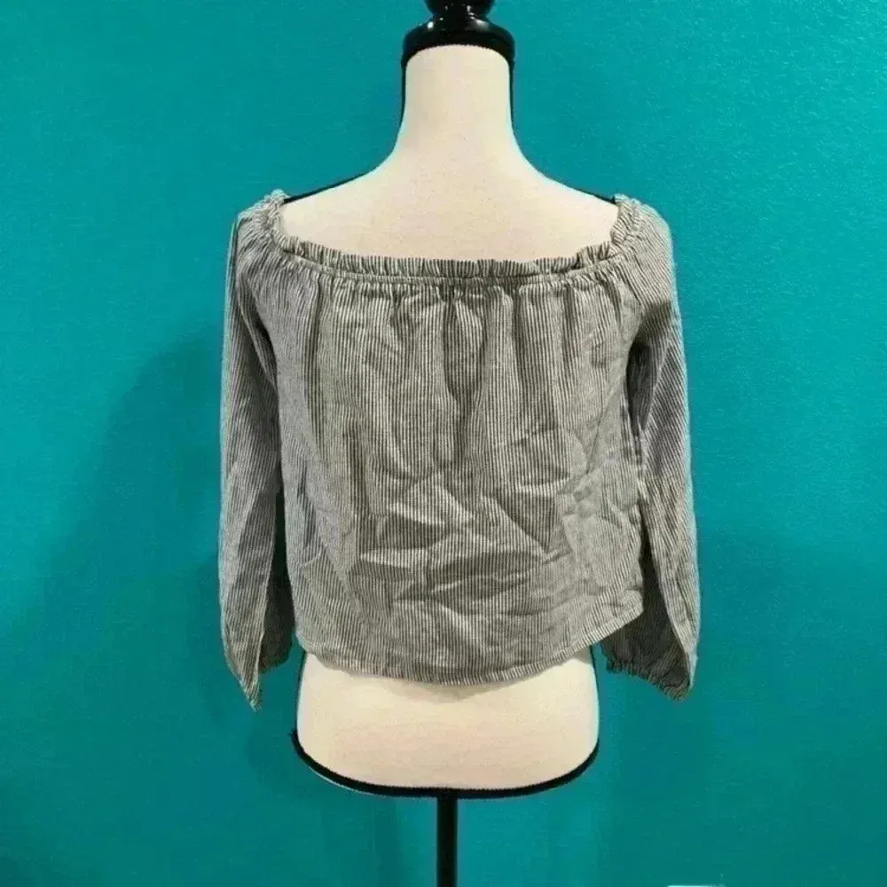 ⭐️ Brandy Melville striped off the shoulder top - Image 3