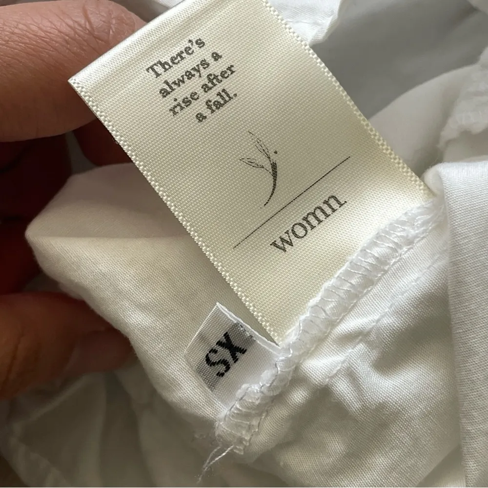 womn. Lindsey Tank Top button front crop womens White (xsmall) coquette feminine Size XS - Image 6