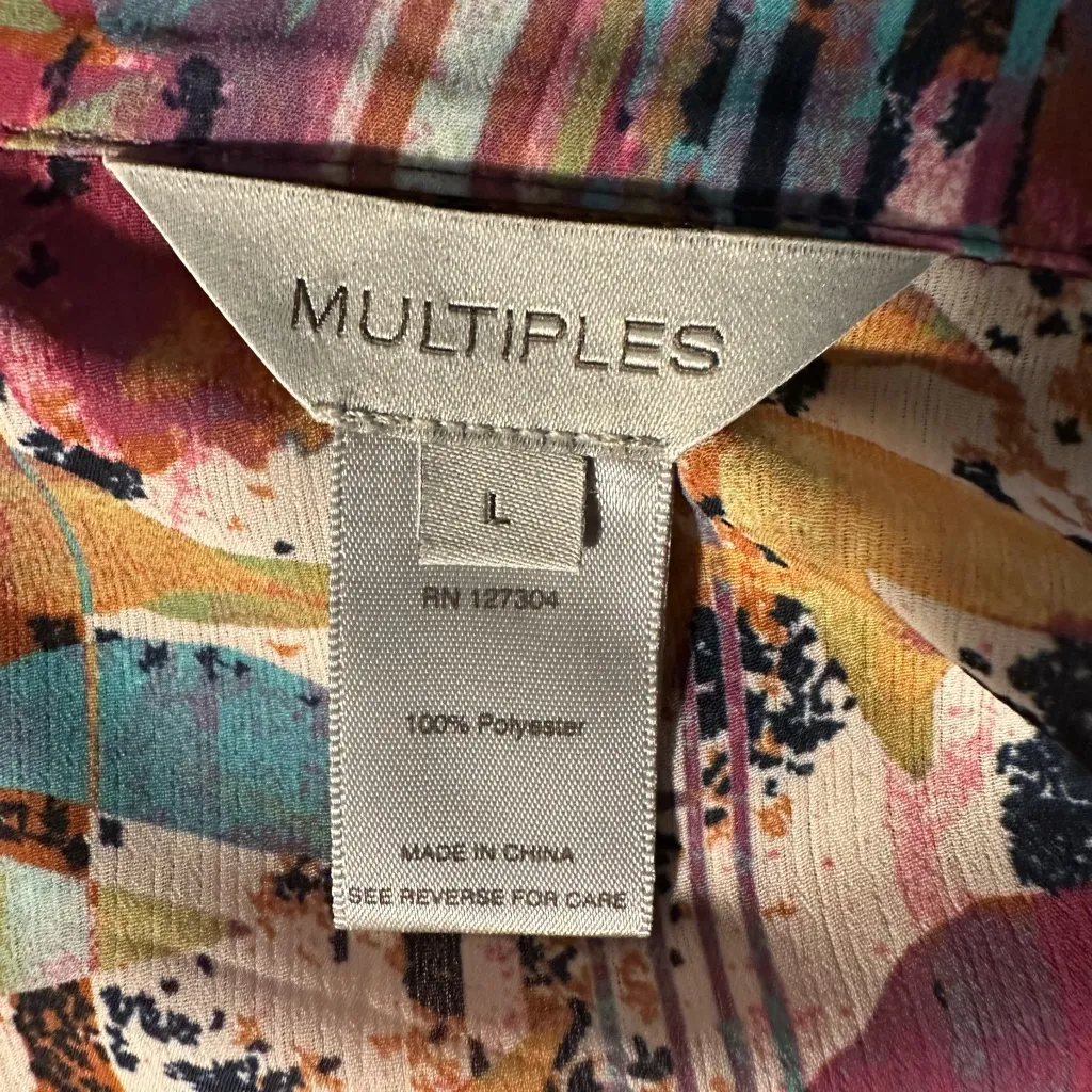 Multiples Womens 3 Quarters Sleeve Drapey Lapel Open Front Jacket - Image 7