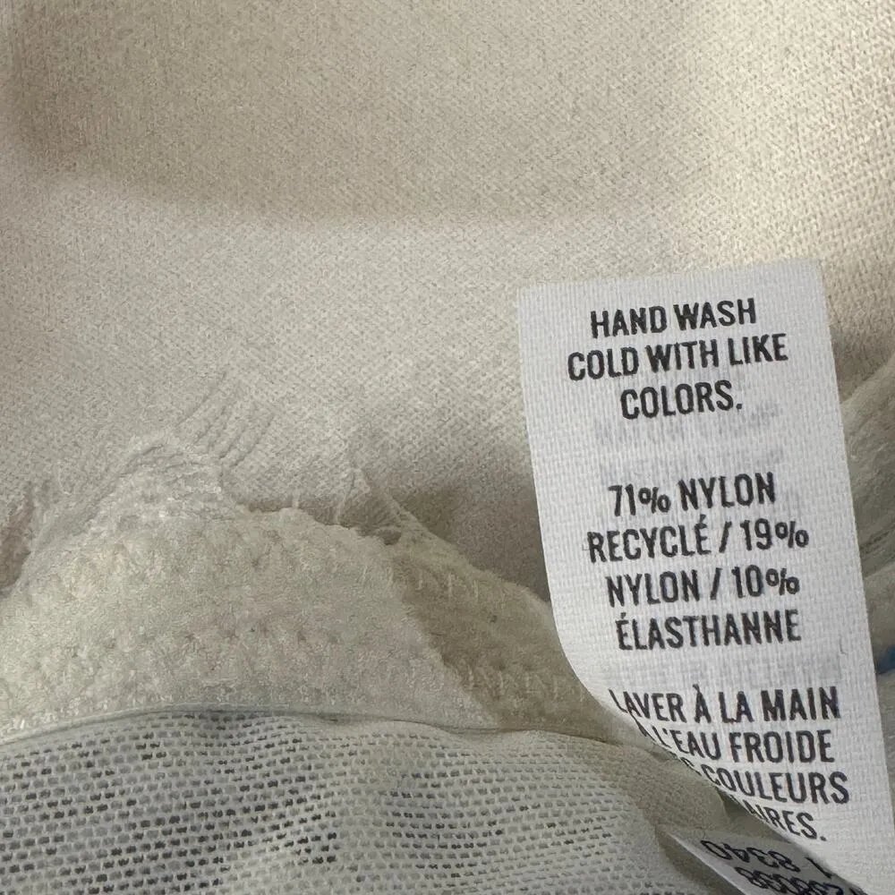 Aerie SZ 36C Balconette Bra Floral Lace Adjustable Molded Cups Underwire Cream - Image 10