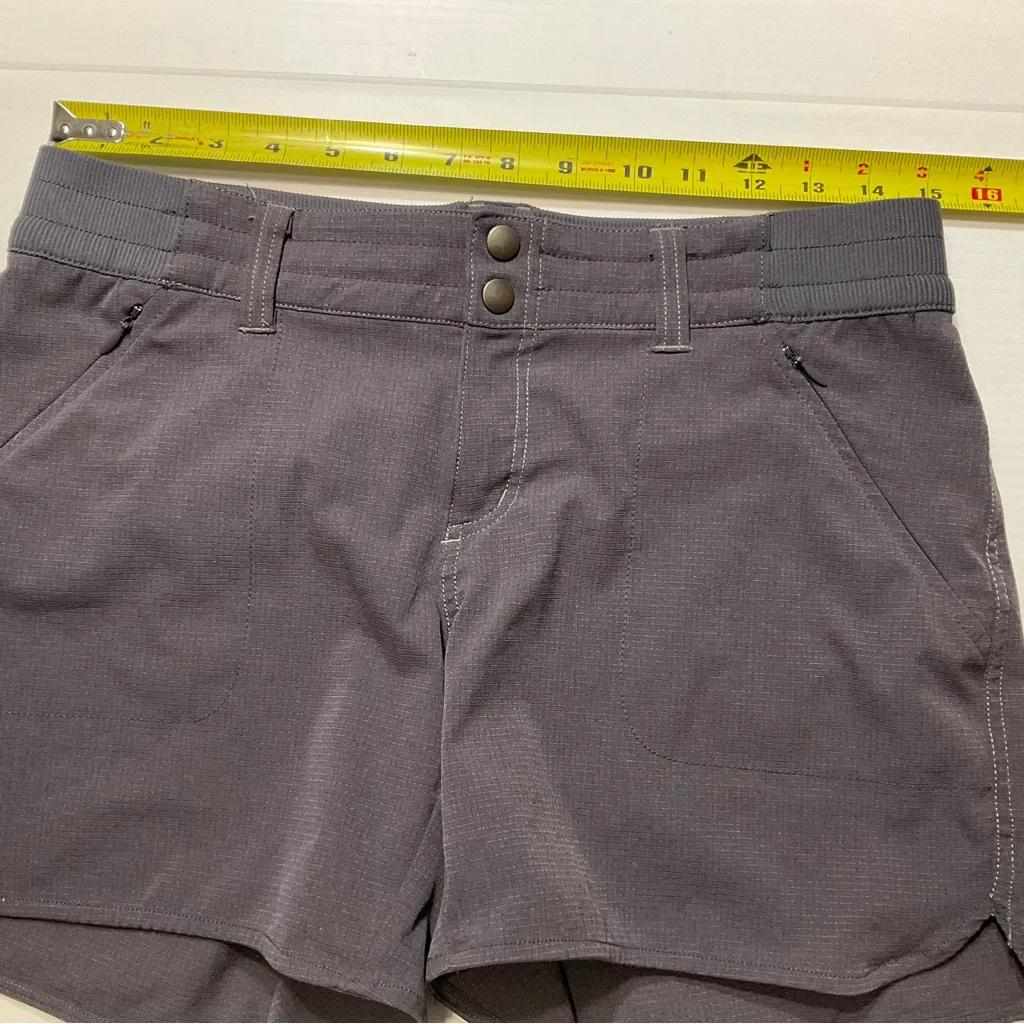 Kuhl Stretch Strattus 6240 Ripstop Hiking Shorts Gray Womens Sz 6 Elastic Waist - Image 5