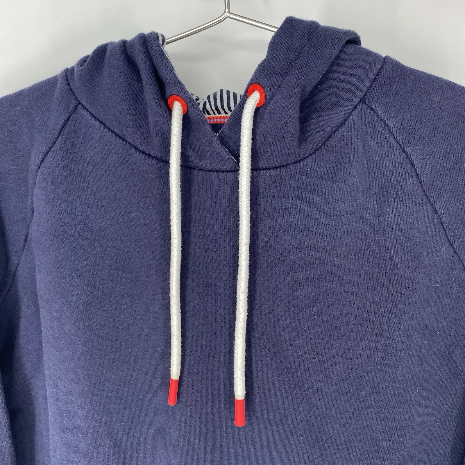 Joules Lil Raglan Hooded Sweatshirt Navy Blue Women's Size 4 - Image 10