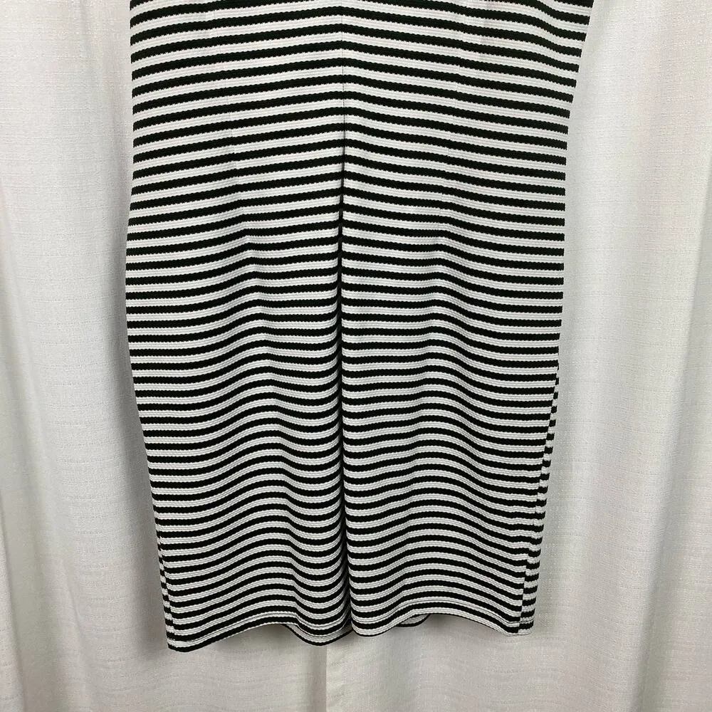 Eloquii Black&White Stripe Cap Sleeve Sheath Midi Dress Sz.22W - Image 10