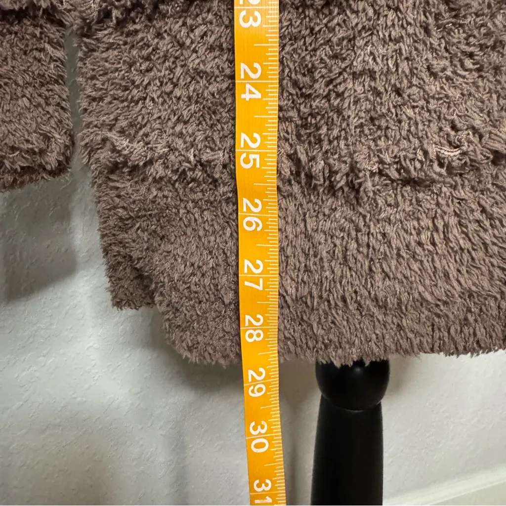 NWT Barefoot Dreams CozyChic Boardwalk Cardigan Sable Brown Women Size XS Lounge - Image 5