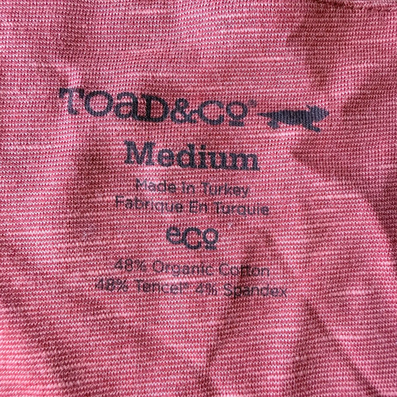 NWT Toad & Co Rosalinda Organic Cotton Dress in Ketchup Jersey Stretch Size M Orange Size M - Image 6