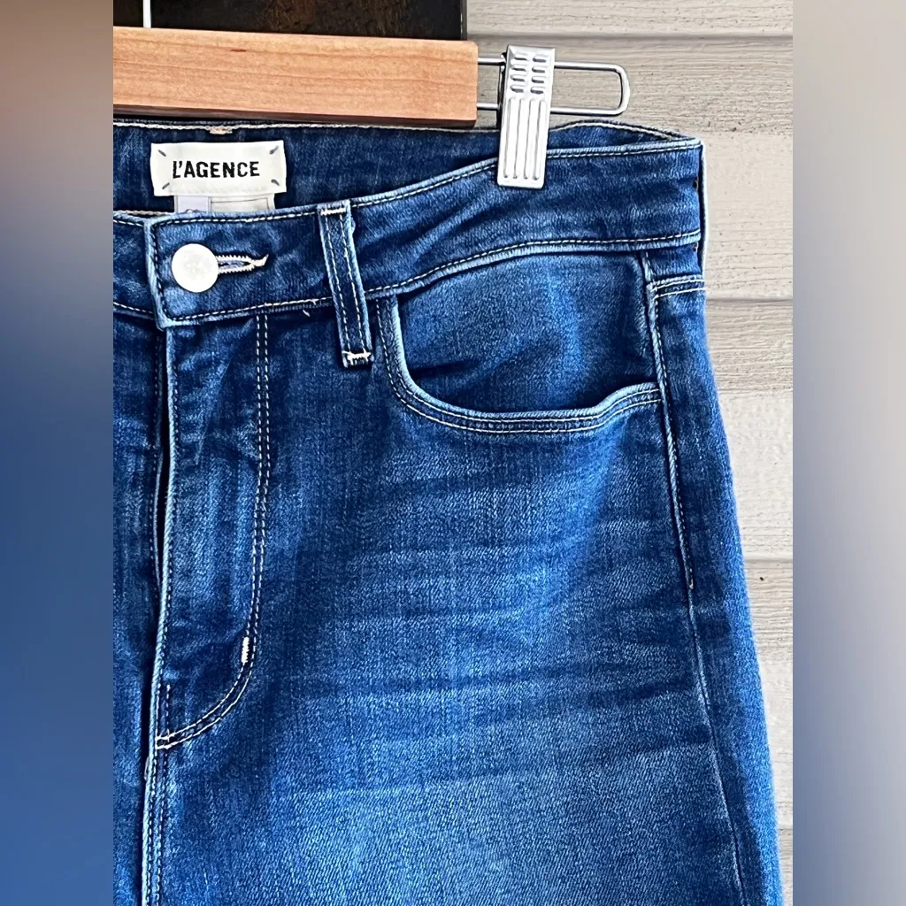 L’ AGENCE Monique Ultra High Rise Skinny In Byers Jeans - Image 9