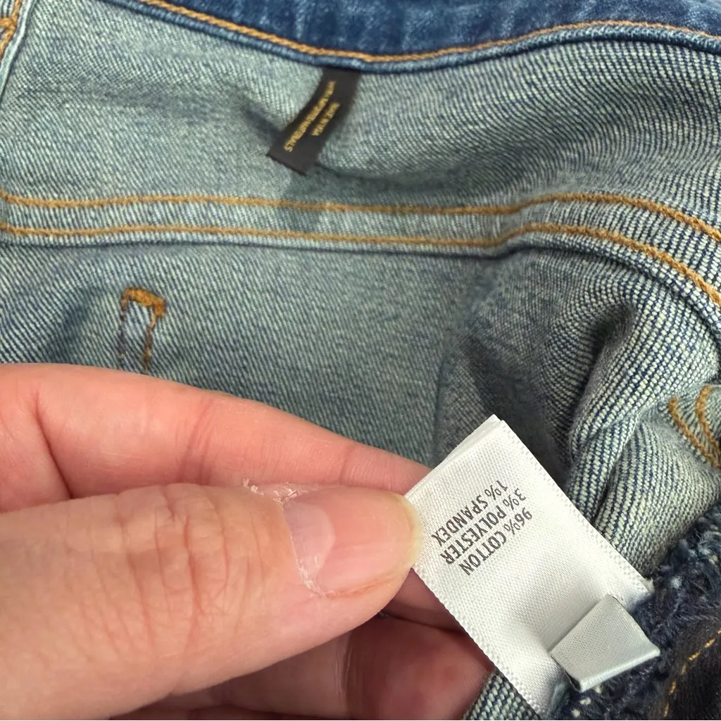 St. John Women's Ankle Jean Medium Wash Cotton Stretch Plus Size 18 Designer - Image 4