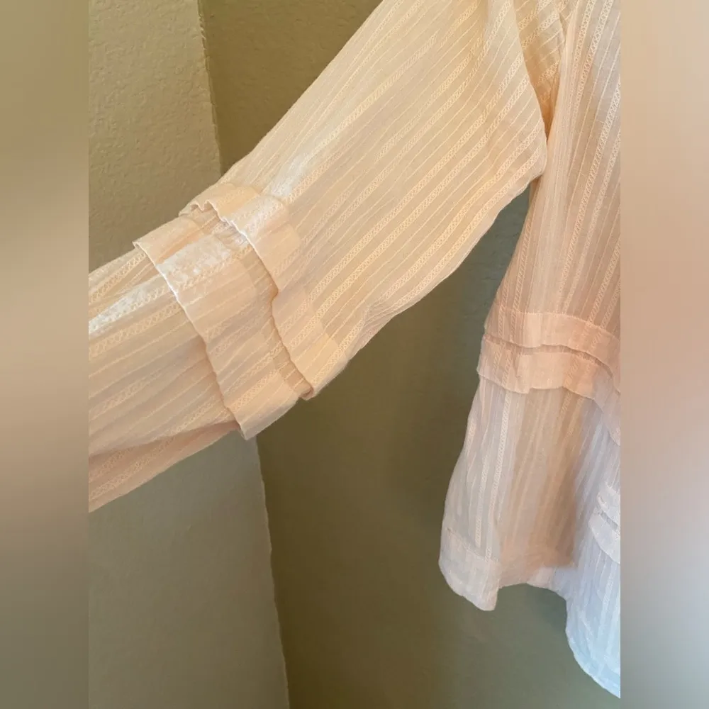 Sundance White Peasant-Like Vintage Top Size Small - Image 6