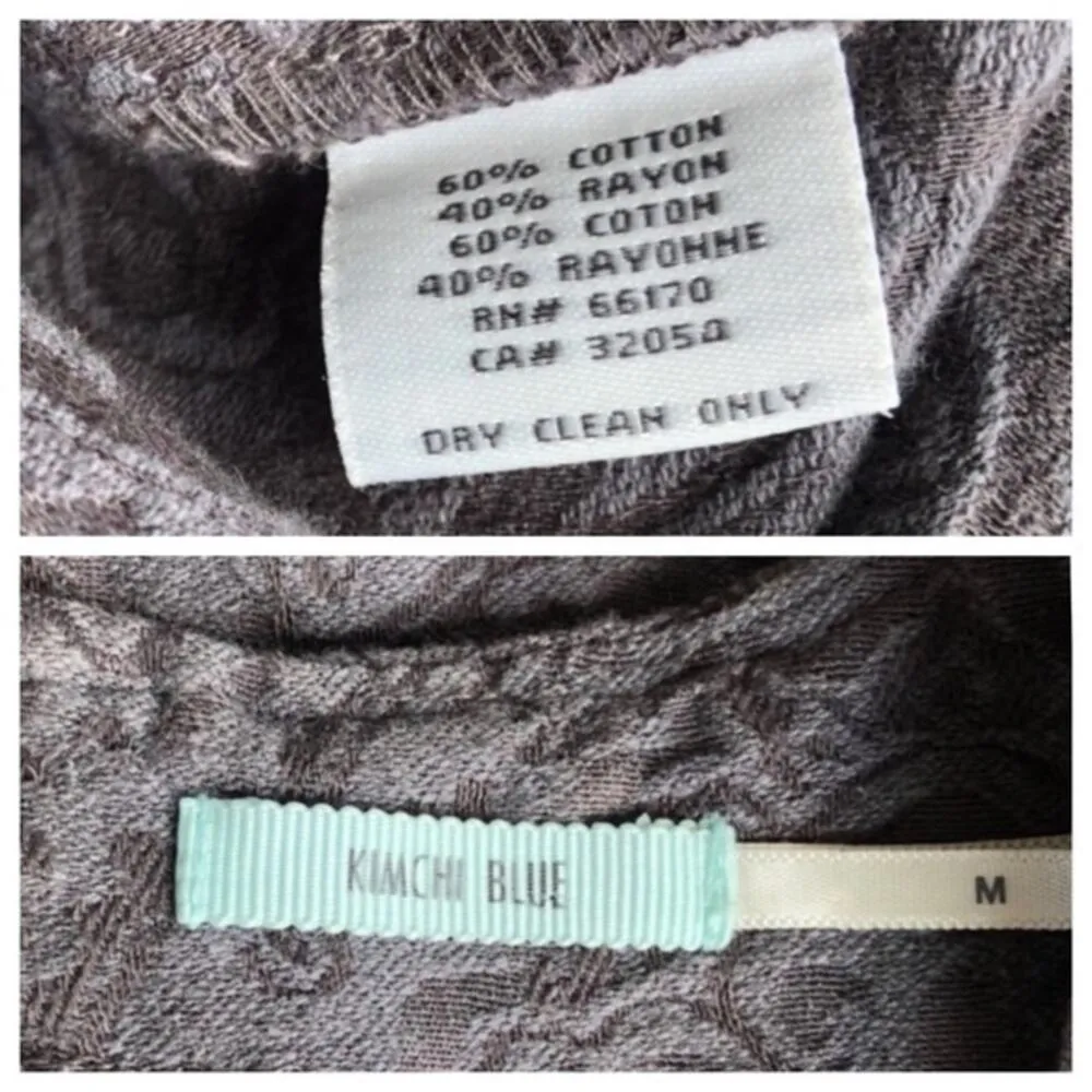 Urban Outfitters Kimchi Blue Brocade Origami Ruffle Dress Medium Tapestry - Image 8