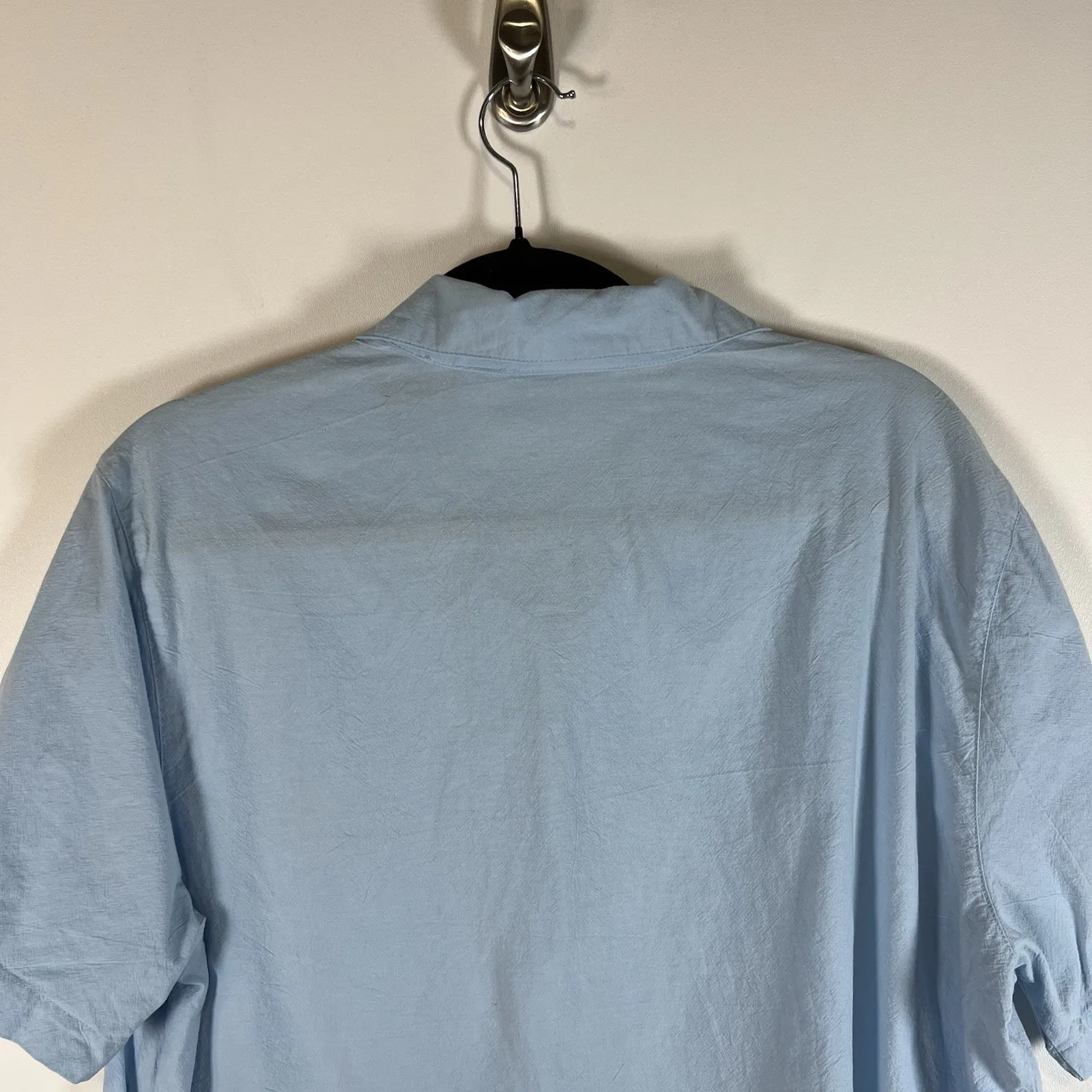 Jane Ashley Blue Floral Frogs Embroidered Y2k 90s Top Button Up XL Shirt Sequins - Image 11