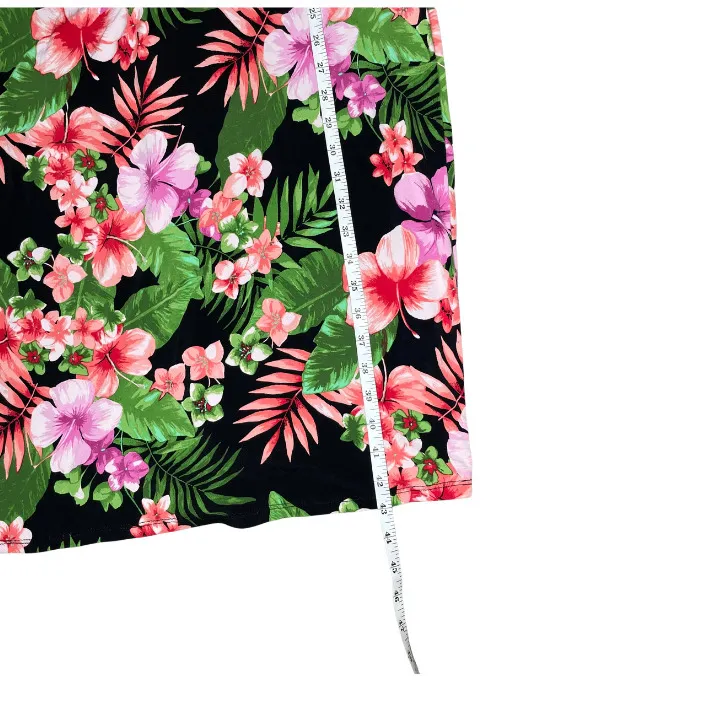 MELROSE Black Floral 3/4-Sleeve Straight Shealth Floral Dress Plus-size 18W - Image 6