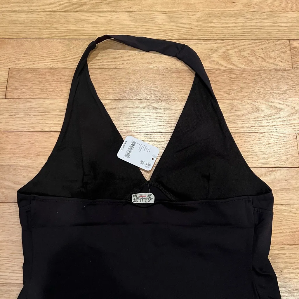 Free People Still Here Halter Cami Large Black - Image 5