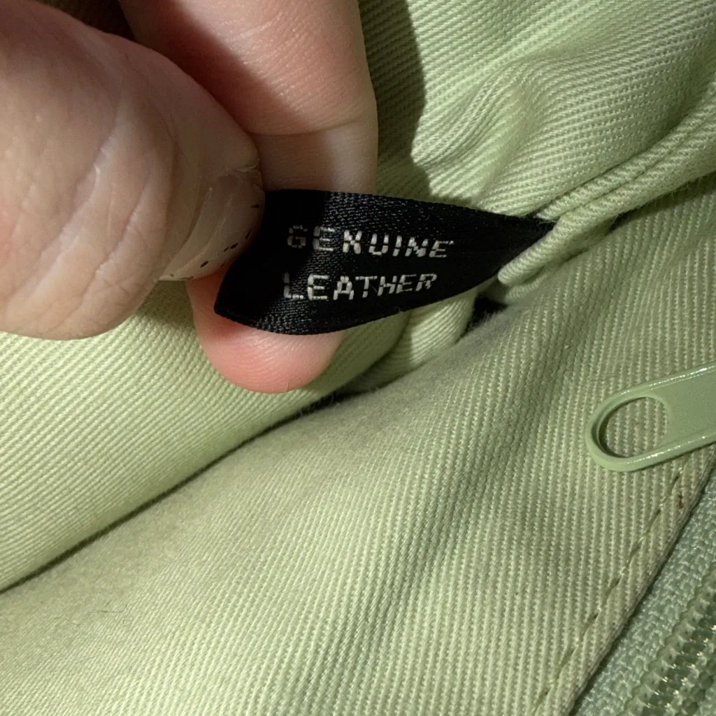 LOFT Teal Leather Wristlet/Clutch - Image 6