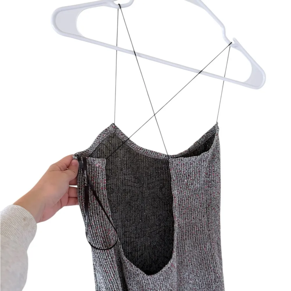 For Love & Lemons Constance Sparkle Slip Dress - Image 9