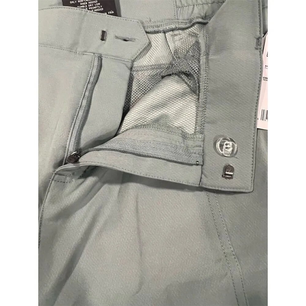 WOMEN'S STRETCH WOVEN BERMUDA SHORTs Green Size 12 - Image 3