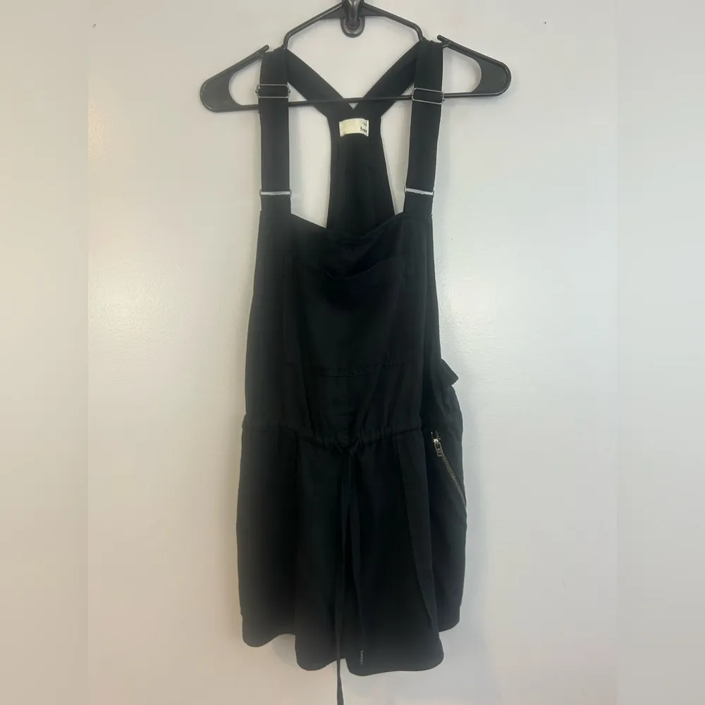 Wilfred Aritzia Beatriz Black Overall Jumper/Romper Size XS - Image 2