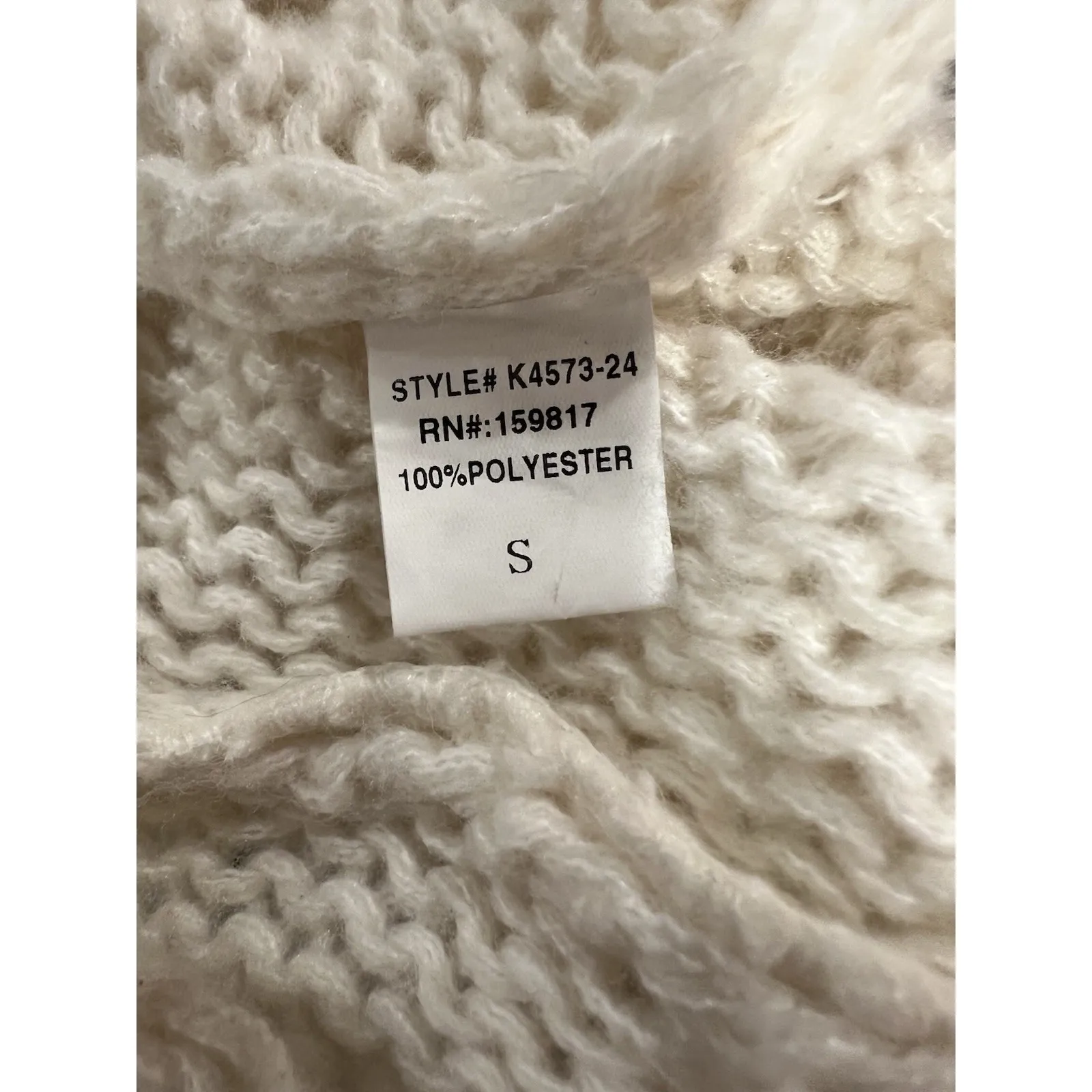 Altard State Pink Cherry Embroidered Chunky Knit Cardigan Sweater Small Arula - Image 4