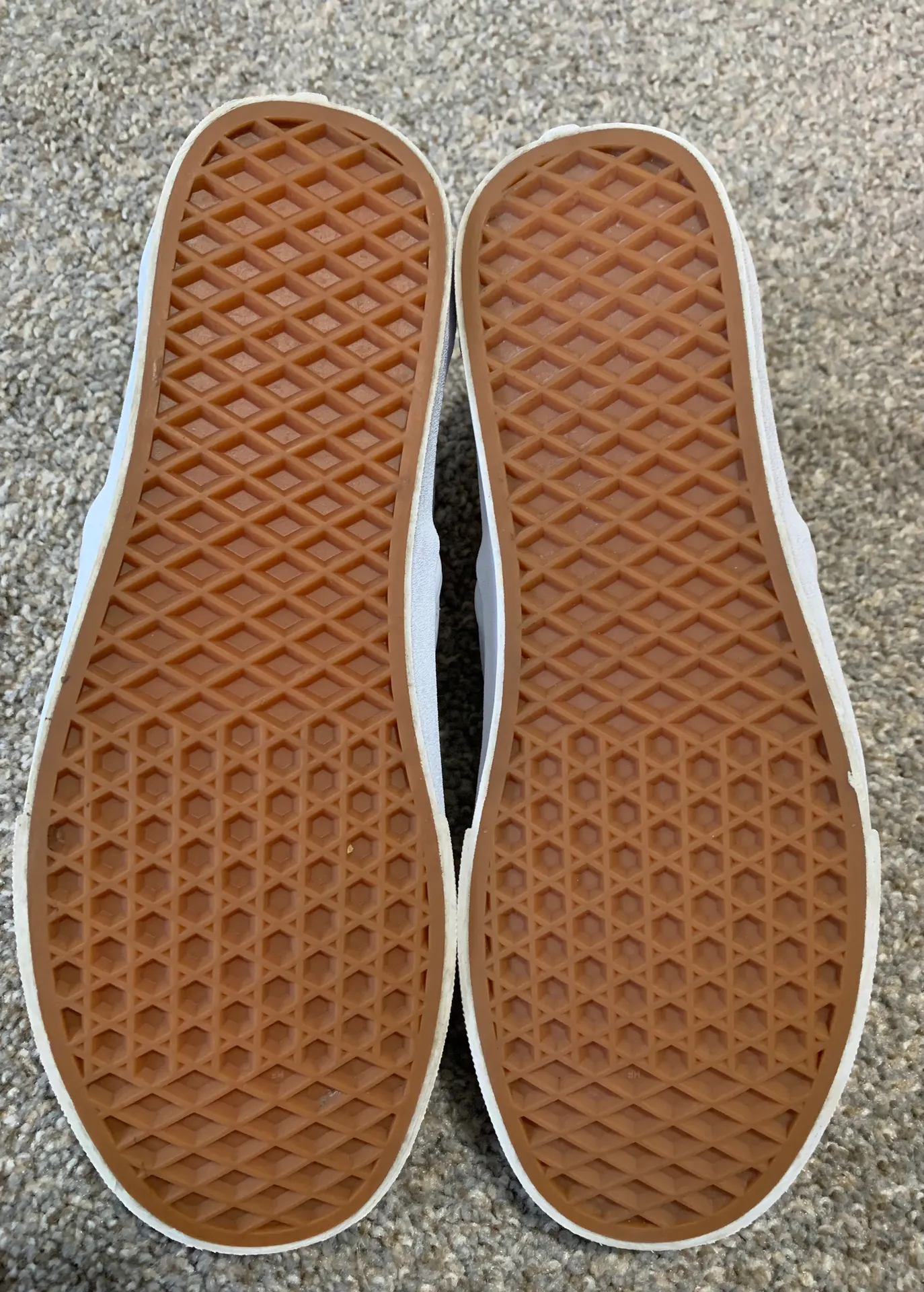 Vans White Leather Slip On - Image 4