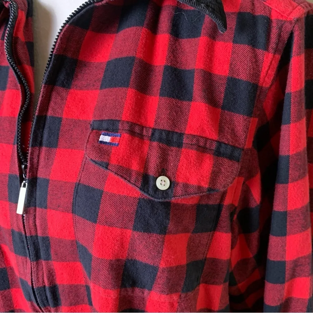 Tommy Hilfiger Buffalo Plaid Heritage Flannel 100% Cotton Women's Cozy Fall - Image 7