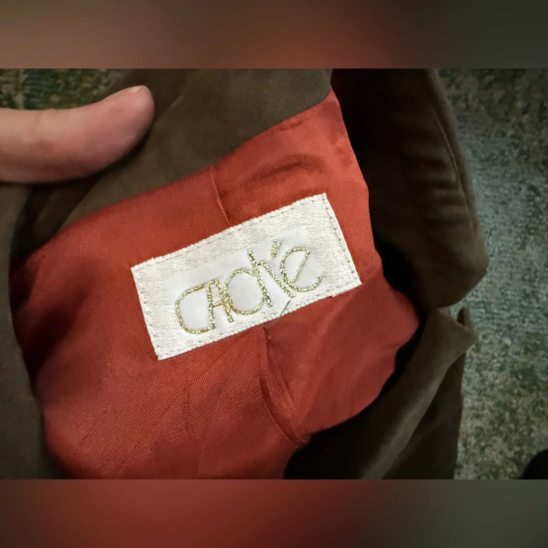 Vintage 90s Cache brushed military style blazer jacket, size medium - Image 9