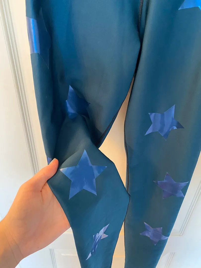 Silk Knockout Leggings Blue - Image 6