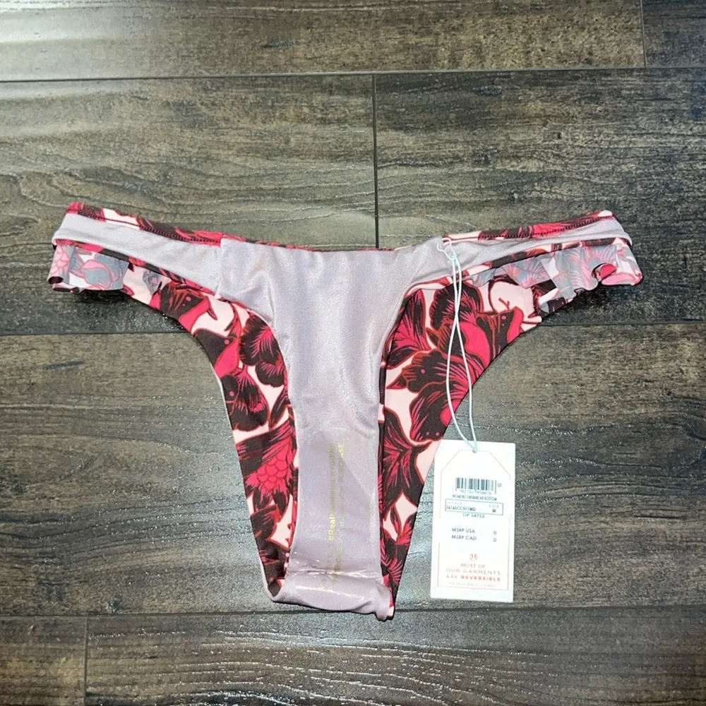 NWT  Rose Cali Ruffle High Leg Cheeky Bottom - Image 4