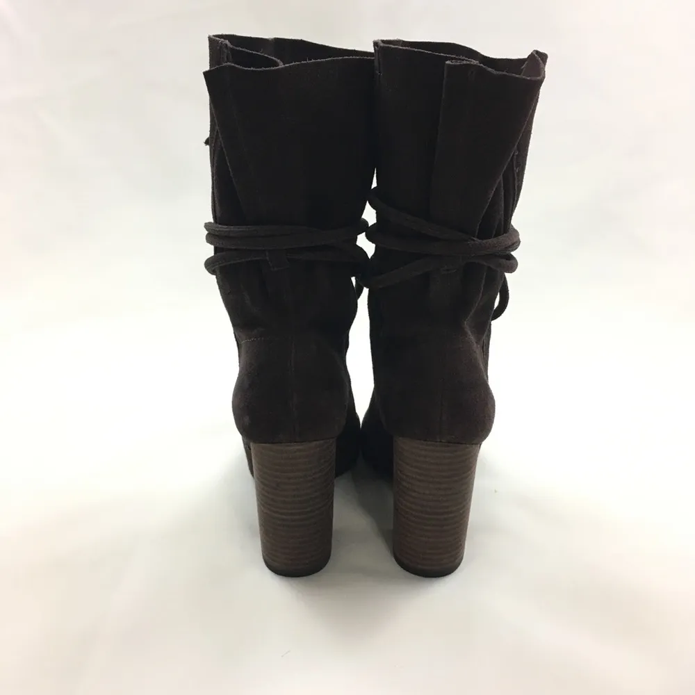 ECOTE Carla Suede Brown Slouch Boots 7M - Image 5